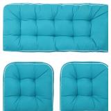OUTDOOR 3 PIECE WICKER CHAIR CUSHION SET, 1 LOVESE