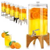 2.2 GALLON GLASS BEVERAGE DISPENSER WITH STAND | G
