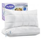 NUZZLE PILLOWS QUEEN SIZE SET OF 2 ADJUSTABLE PILL
