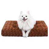 KSIIA WASHABLE DOG BED DELUXE PLUSH DOG CRATE BEDS
