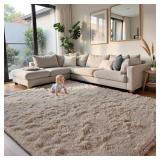 YONGYANGJUXIN FLUFFY RUG SHAG AREA RUG, BEIGE 8X10