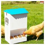 20LB AUTOMATIC CHICKEN FEEDER WITH 8 FEEDING PORTS