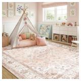 CAPALOCA MACHINE WASHABLE RUGS NURSERY RUG 6X9 CUT