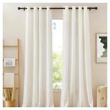 NICETOWN FLAX POLYESTER LINEN CURTAINS FOR WINDOWS