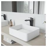$165 JASMINE MODERN WHITE MATTE STONE 18 IN. L X 1