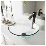 GIOVANNI IRIDESCENT GLASS 17 IN. L X 17 IN. W X 7