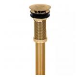 2-IN-1 BRASS SINK DRAIN - PUSH DRAIN, MATTE GOLD