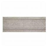 HEATHERED 20 IN. 60 IN. TAUPE HOTEL BORDER POLYEST