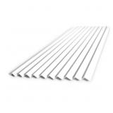 MATTE WHITE 36 IN. X 0.18 IN. ALUMINUM PEEL AND ST