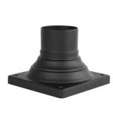 4.5 IN. BLACK OUTDOOR PIER MOUNT BASE