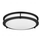 FLAXMERE 14 IN. MODERN MATTE BLACK 3 CCT INTEGRATE