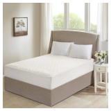 $111 COTTON DEEP POCKET QUEEN HEATED MATTRESS PAD