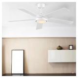 HAMPTON BAY BENNING 52 IN. INDOOR MATTE WHITE DOWN