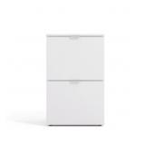 $114 SACARAMENTO 2-DRAWER WHITE HANGING FILE CABIN