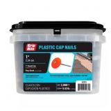 #12 X 1 IN. PLASTIC ROUND CAP ROOFING NAIL (3,000-