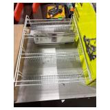 1 LOT (2) 4 TIER STORAGE RACK-18IN WIDE SHELVING H