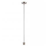 BRUSHED NICKEL PENDANT LIGHT KIT WITH ADJUSTABLE H