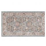 REYNELL LIGHT BLUE DOORMAT 2 FT. X 3 FT. FLORAL AR