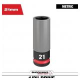 SHOCKWAVE 1/2 IN. DRIVE 21 MM. LUG NUT IMPACT SOCK