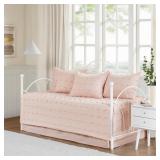 MAIZE 5-PIECE PINK DAYBED COTTON JACQUARD DAYBED S