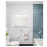 BASIC COLLECTION PRE-CUT WHITE CORDLESS ROOM DARKE