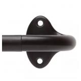 DUSK 28 IN. - 48 IN. SINGLE CURTAIN ROD IN DARK BR