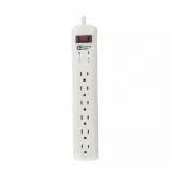8 FT. 6-OUTLET SURGE PROTECTOR, WHITE