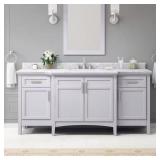 $1739 SASSY 72 IN. SINGLE SINK DOVE GRAY BATH VANI