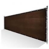 6 FT. X 10 FT. BROWN PRIVACY FENCE SCREEN MESH FAB