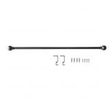 28 IN.-48 IN. SINGLE CURTAIN ROD IN BRUSHED NICKEL