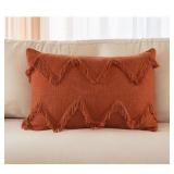 CINNAMON GEOMETRIC POLYESTER 14 IN. X 20 IN. THROW