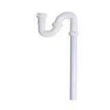 1-1/2 IN. WHITE PLASTIC SINK DRAIN S- TRAP
