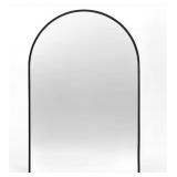 24 IN. X 32 IN. METAL BLACK ARCH MIRROR