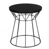 20 IN. BLACK ROUND METAL OUTDOOR SIDE TABLE