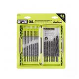 RYOBI BLACK OXIDE ROUND SHANK TWIST DRILL BIT SET
