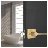 1 LOT F 2-TONEBRIDGE BRUSHED GOLD BED/BATH DOOR LE