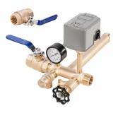 8-PIECE BRASS WELL TANK TEE KIT, 1 IN. X 11 IN. WI