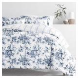 7-PIECE CABBAGE ROSE STRIPE STONE PATTERN COMFORTE