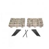 DECORATIVE FAUX STONE 10 FT. X 2.7 IN. BROWN PLAST