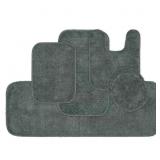 TRADITIONAL DARK GRAY 5-PIECE WASHABLE BATHROOM RU