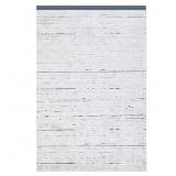 BURKO 4 FT. X 6 FT. GRAY/IVORY SOLID COLOR FRINGE