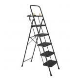 5-STEP COMPACT METAL STEP STOOL LADDER WITH TOOL T