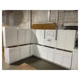 $17900 15 PC. ARCADIA WHITE KITCHEN CABINET SET