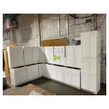 $17900 15 PC. ARCADIA WHITE KITCHEN CABINET SET