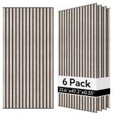 $144 OLANGLAB WOOD VENEER ACOUSTIC WALL PANELS 6 P