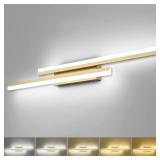 PRESDE 40 INCH LED VANITY LIGHT BRUSHED GOLD BATHR