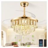 $170 TXCSLY 48" FANDELIER CEILING FAN WITH LIGHT,
