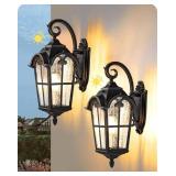 $150 EDISHINE DUSK TO DAWN OUTDOOR WALL LIGHT, ROM