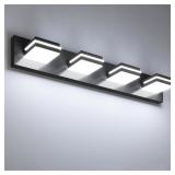 VOLISUN MODERN 30-INCH BLACK BATHROOM VANITY LIGHT