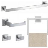 JOPOFI 5 PIECE BATHROOM TOWEL BAR SET - SUS304 STA